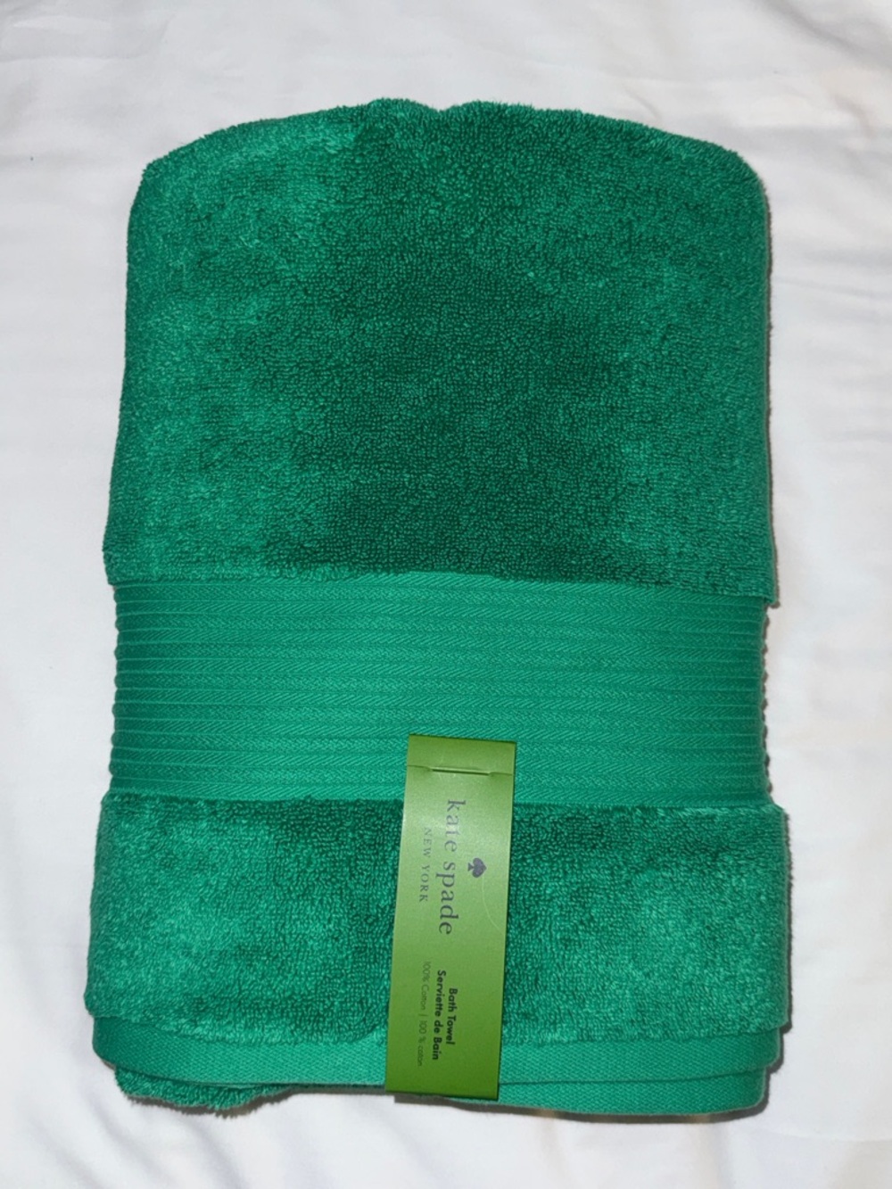kate spade Bright Green Bath Towel - Picture 2 of 11